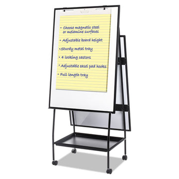 MasterVision® Creation Station Magnetic Dry Erase Board, 29 1-2 X 74 7-8, Black Frame freeshipping - TVN Wholesale